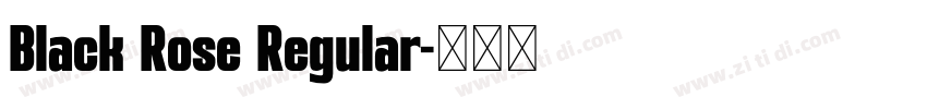 Black Rose Regular字体转换